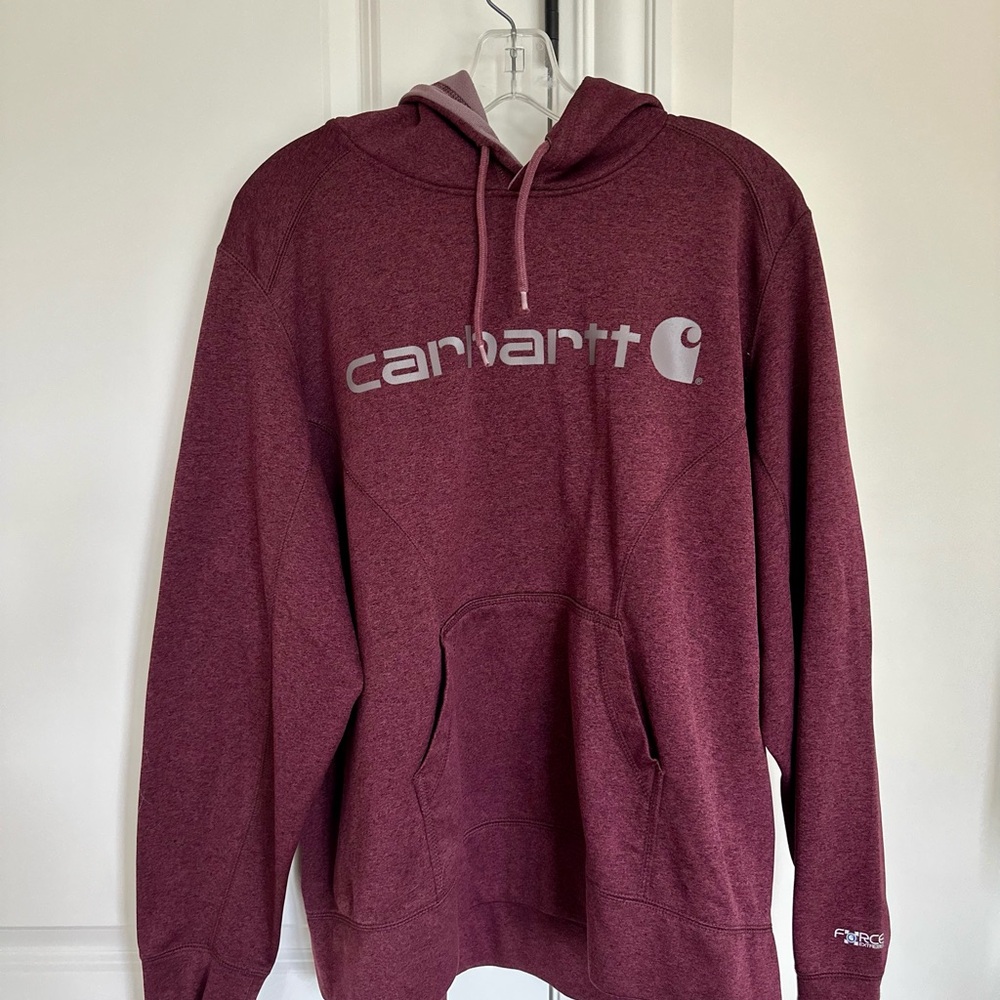 Carhartt Burgundy Sweatshirt Hoodie Force Extreme